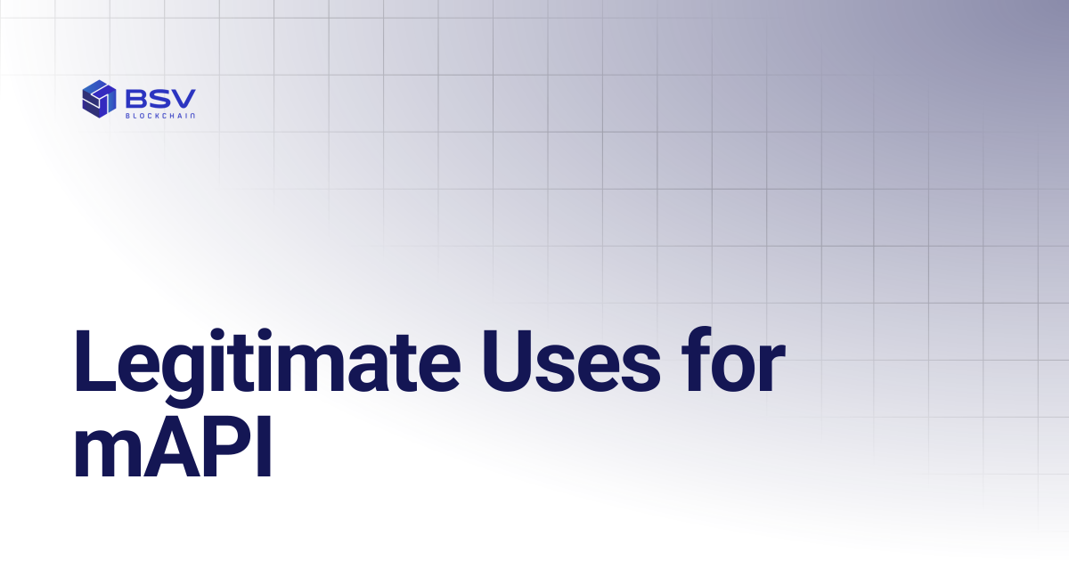 Legitimate Uses for mAPI | BRC